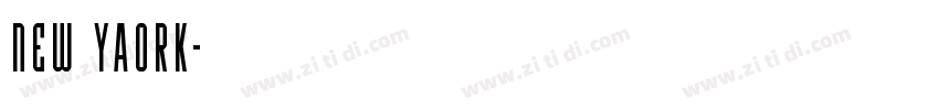 New YAork字体转换